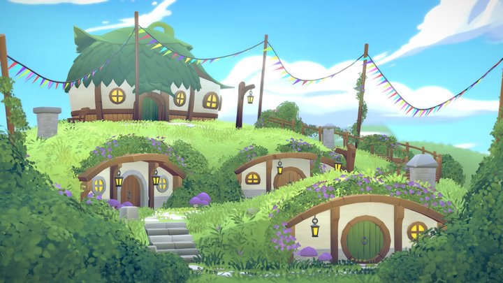 Location Fantasy Village 3D Model