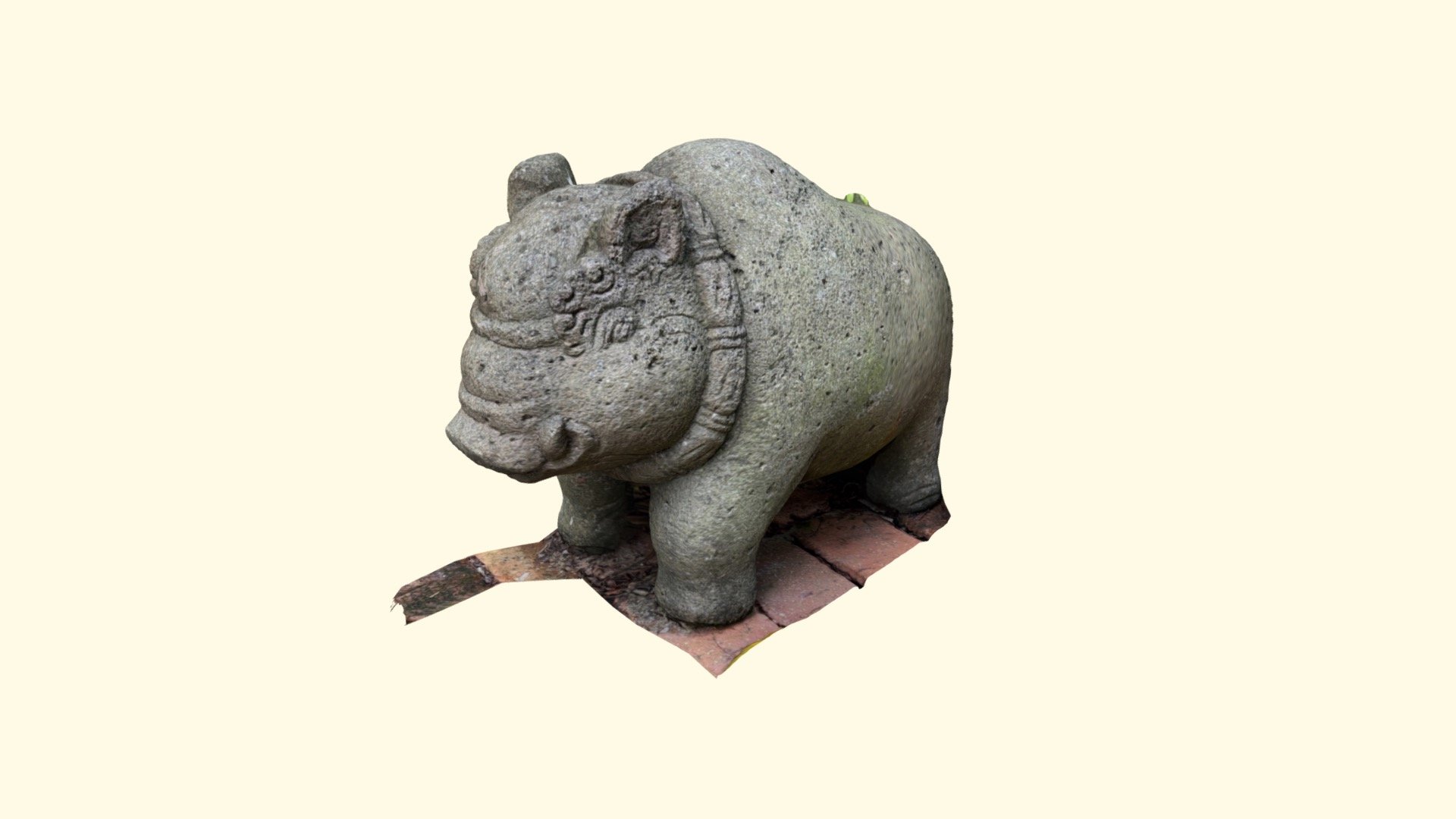 Sang Nila Utama Garden Stone Sculpture Pig