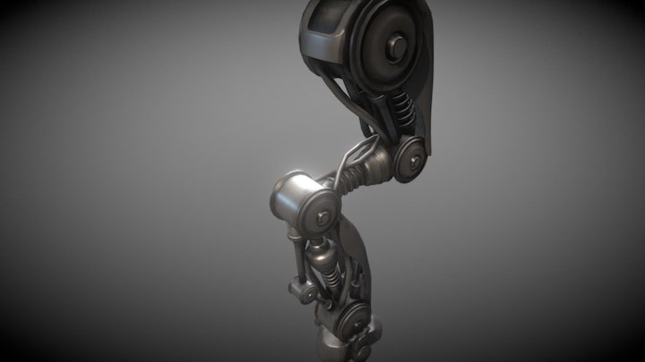 cyborg legs (low poly for games) 3D Model
