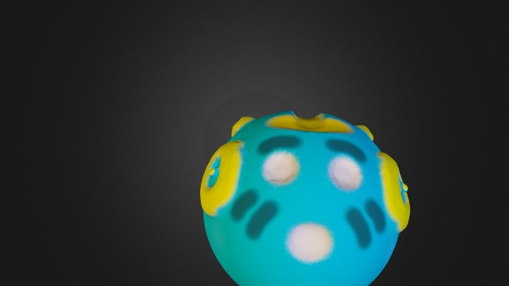 Crazy Robot Ball. 3D Model