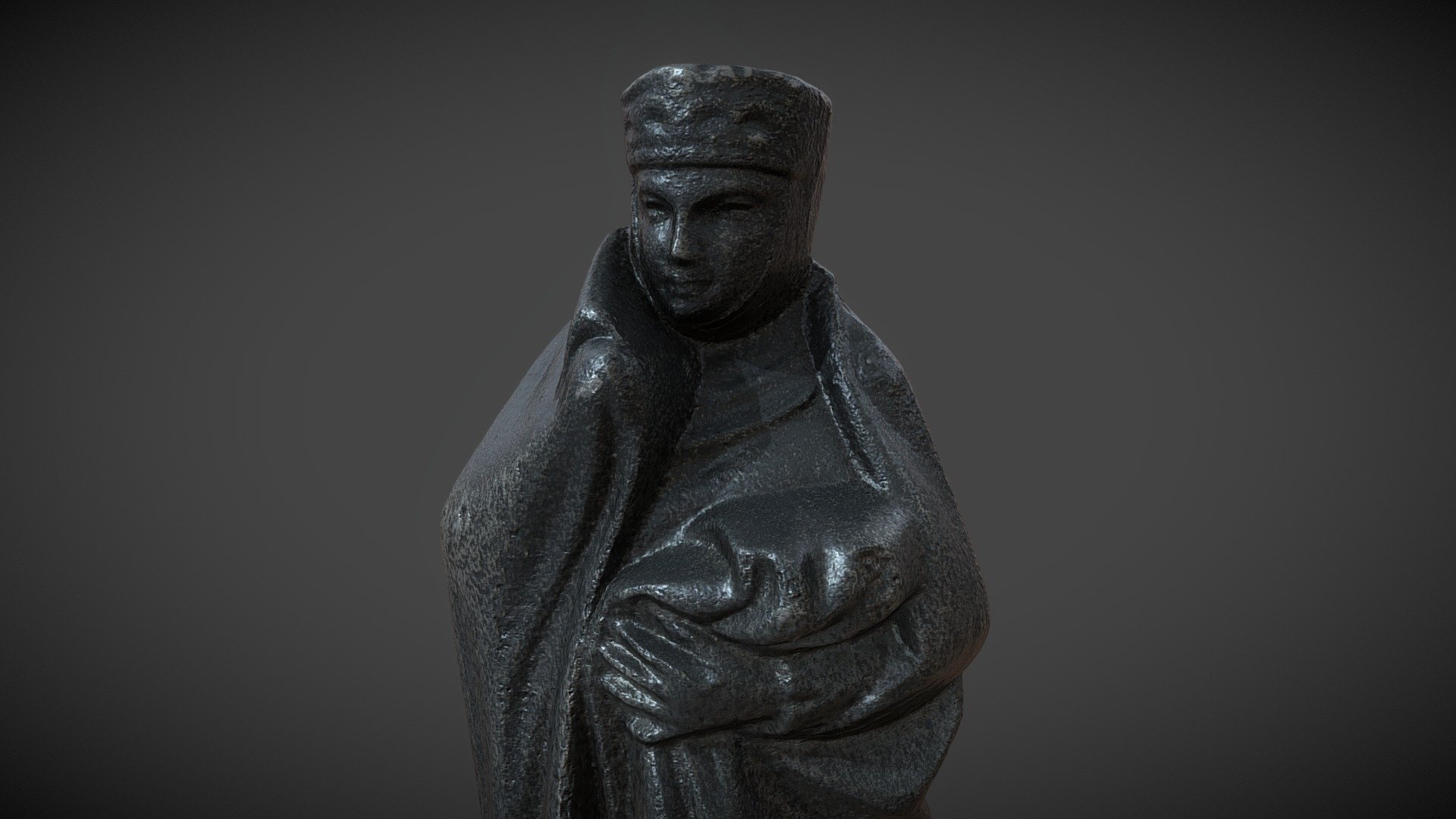 Queen from a vintage chess set - Photoscan