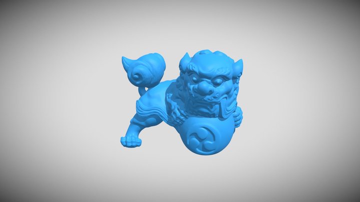 石獅子 Guardian Lion 3D Model