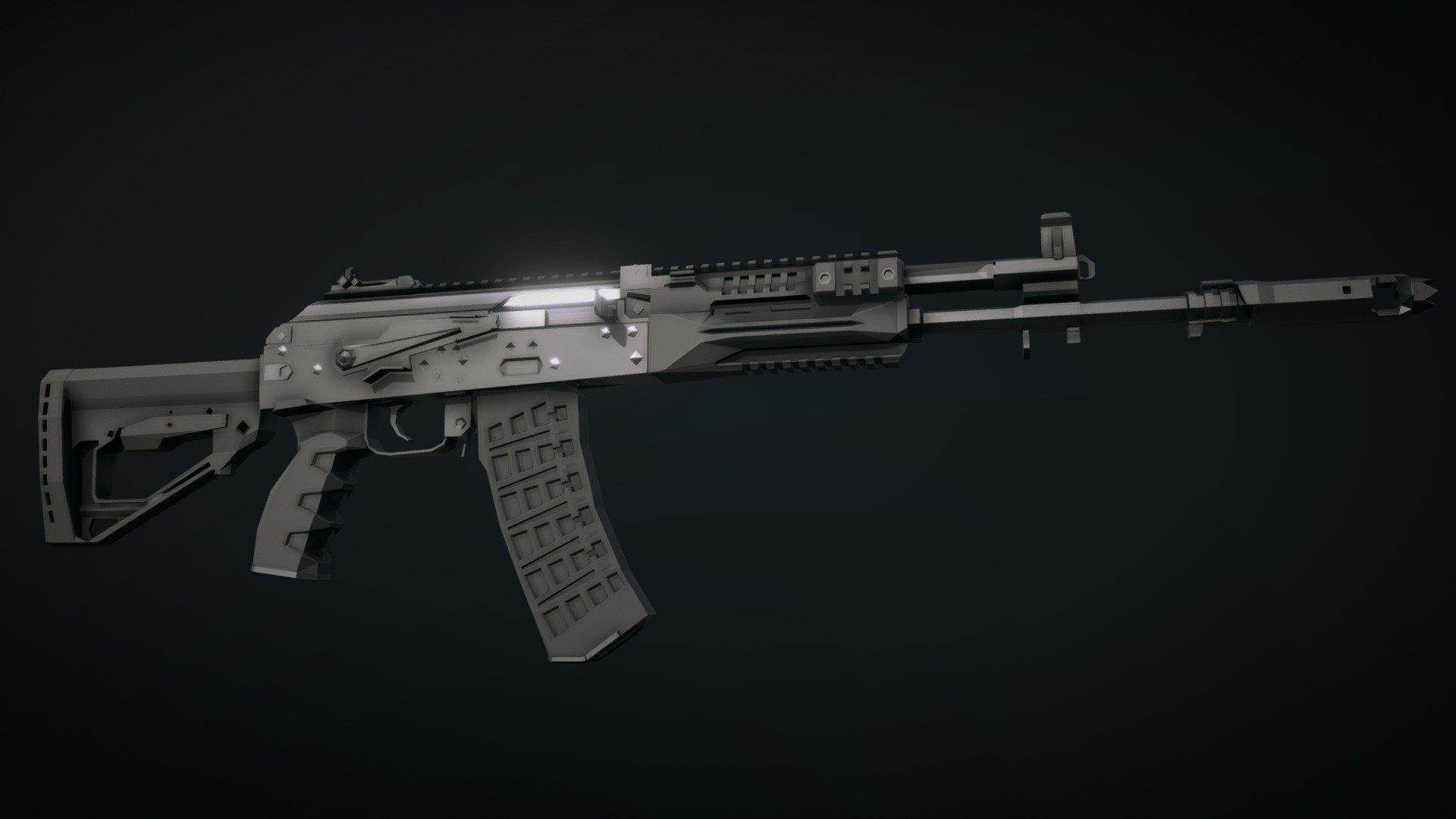 AK12(Gold) - 3D model by ballasha (@ballasha) [32b3e44]