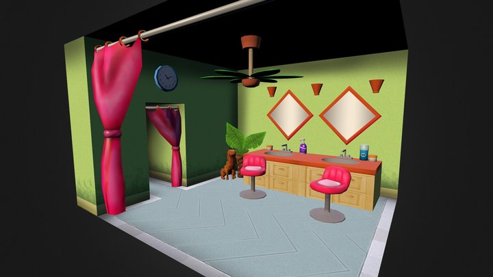 Salon 3D Model