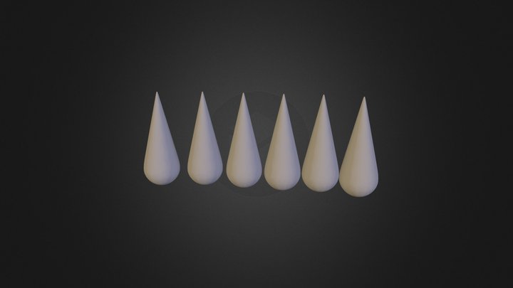 Rain Drops 3D Model
