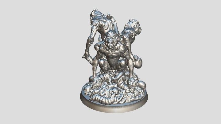 Monkey WIP 3D Model
