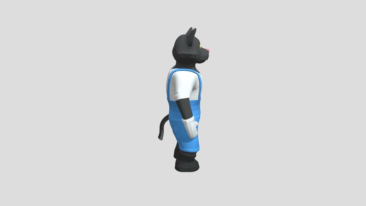 Azriel The Cat 3D Model