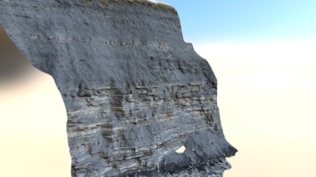 Monmouth cliffs, Lyme Regis 3D Model