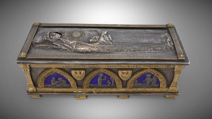 Reliquary of Saint Hedwig of Silesia – Gratis 3D-model STL