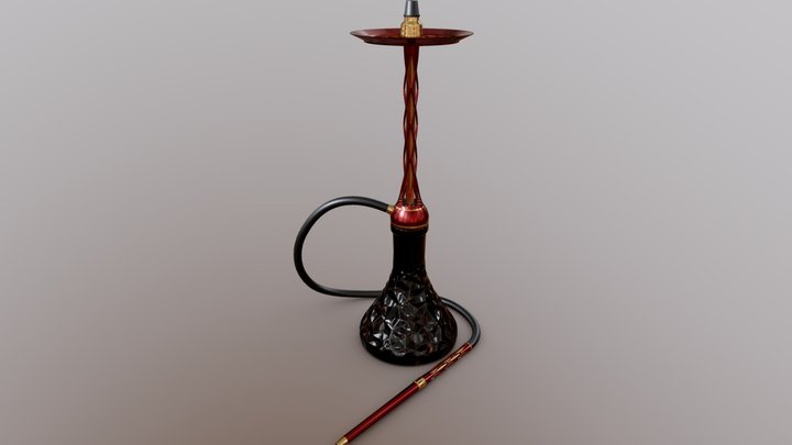 Modern Hookah 2 3D Model