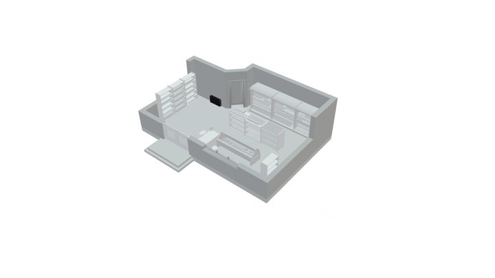 08 Sklep spożywczy 58,60 m2 3D Model