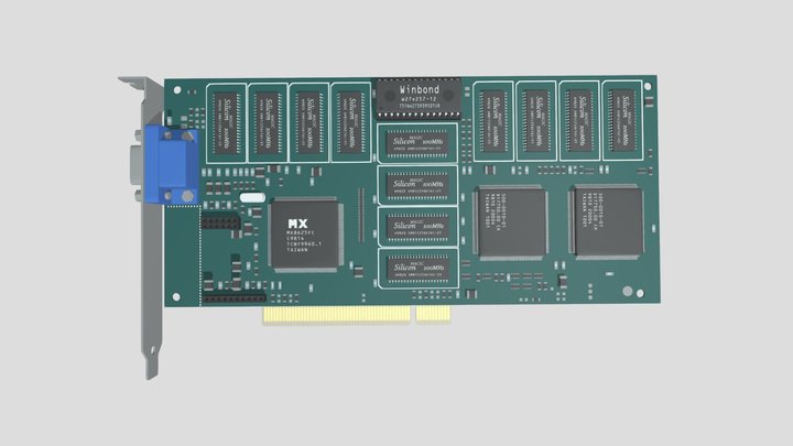 VideoCard  3dfx Voodoo Rush 3D Model