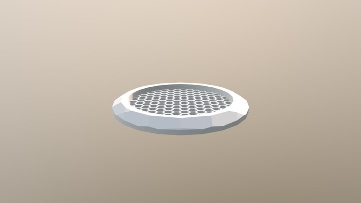 Honeycomb Fan Grille 3D Model