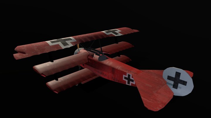 red baron fokker dr1 3D Model