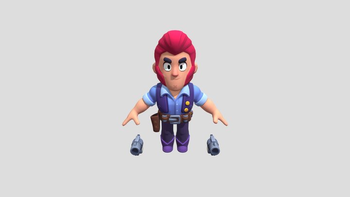 colt_brawl_stars_t-pose 3D Model