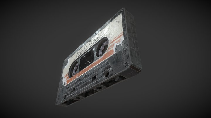 Cassette - Low Poly 3D Model