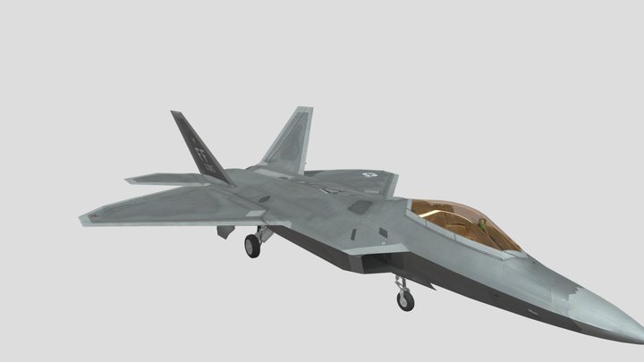 F-22-raptor 3D Model