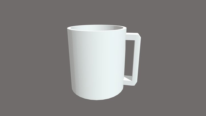 Simple Empty Coffee Mug – Free Game Asset (CC0)