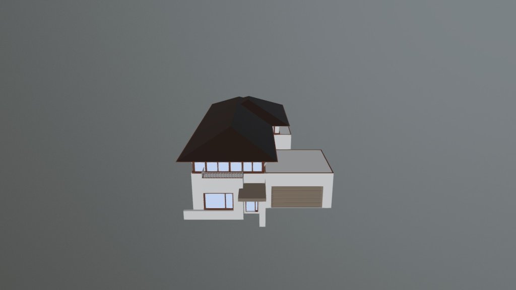 Modern house - 3D model by marie brodeur (@marie_brodeur) [c4b3766 ...