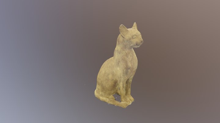 75.43.18: Statuette of Cat 3D Model