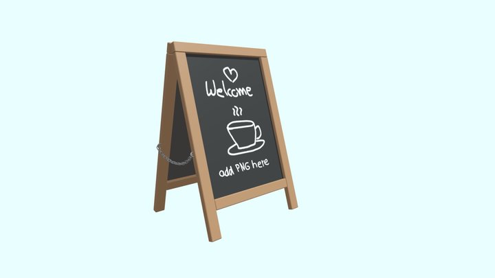 Display Panel Low Poly Stylized 3D Model
