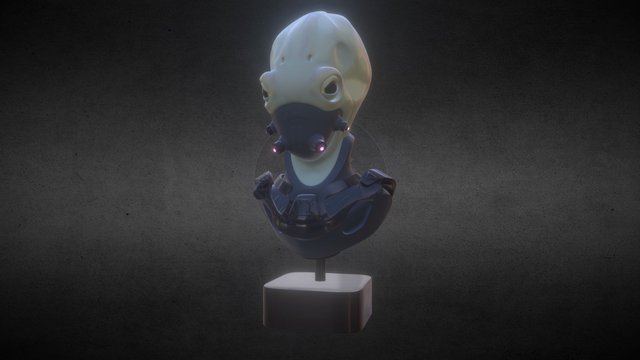 Alien Bust 3D Model