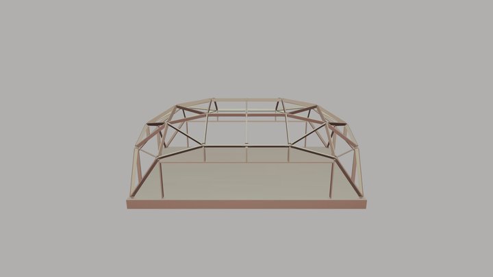 Квадросфера 12х8 метров 3D Model