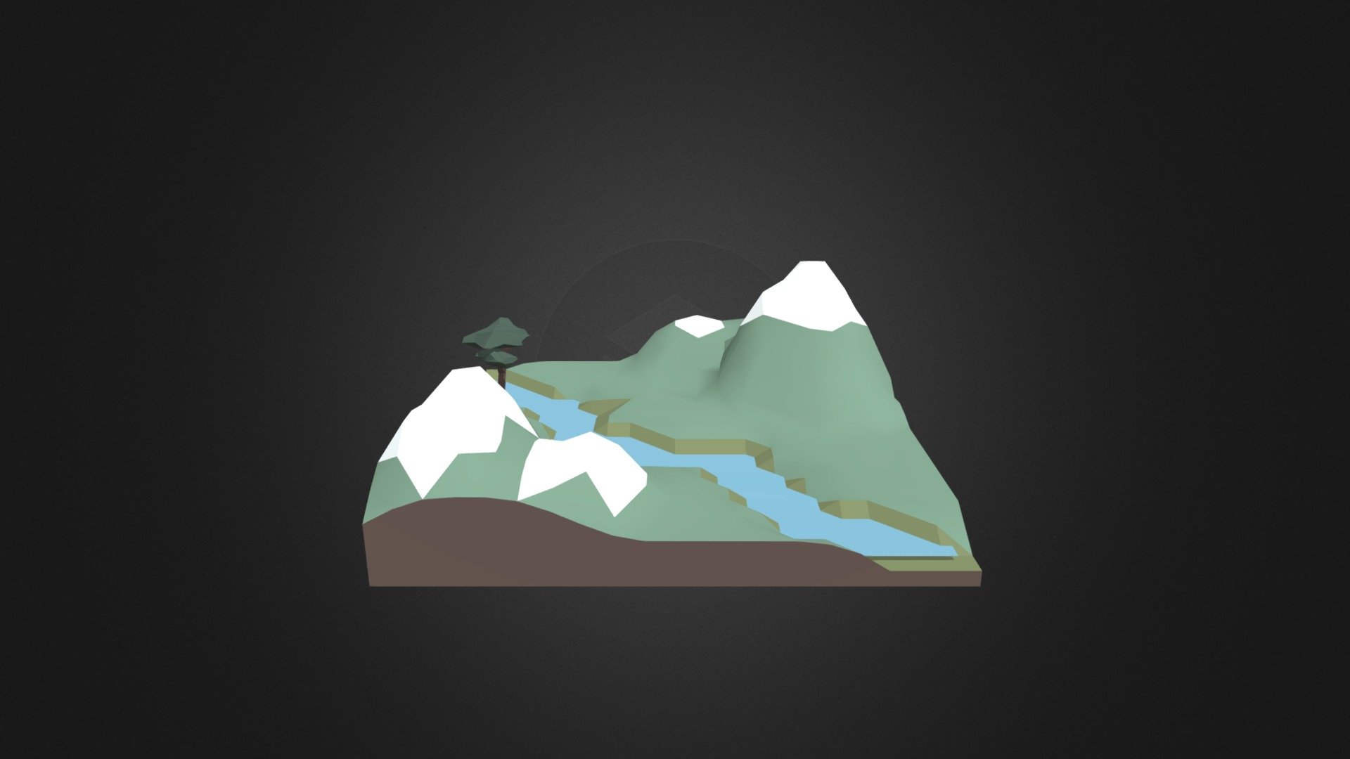 low poly landscape