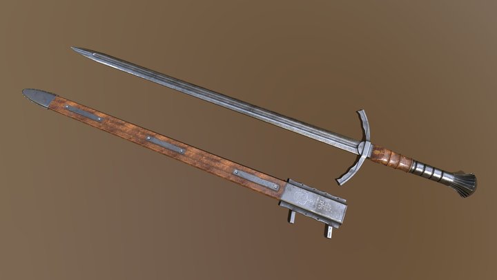 Templar Sword 3D Model