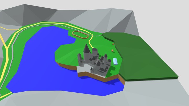 Hogwarts Grounds model - Harry Potter books 3D Model