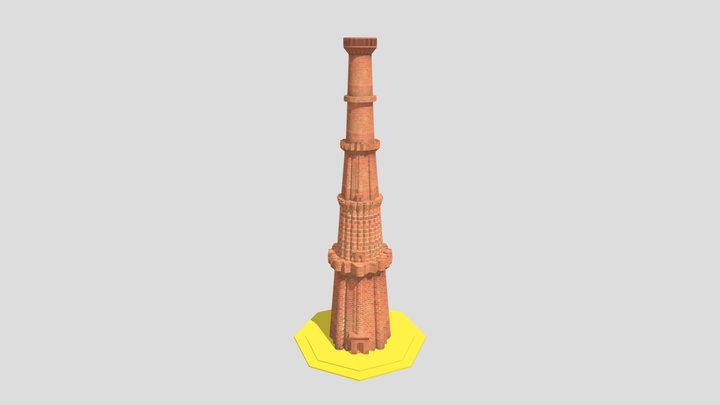 Qutub Minar 3d Model 3D Model