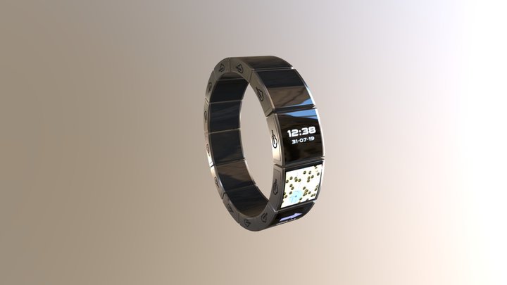 Digital AIRx Bracelet 3D Model