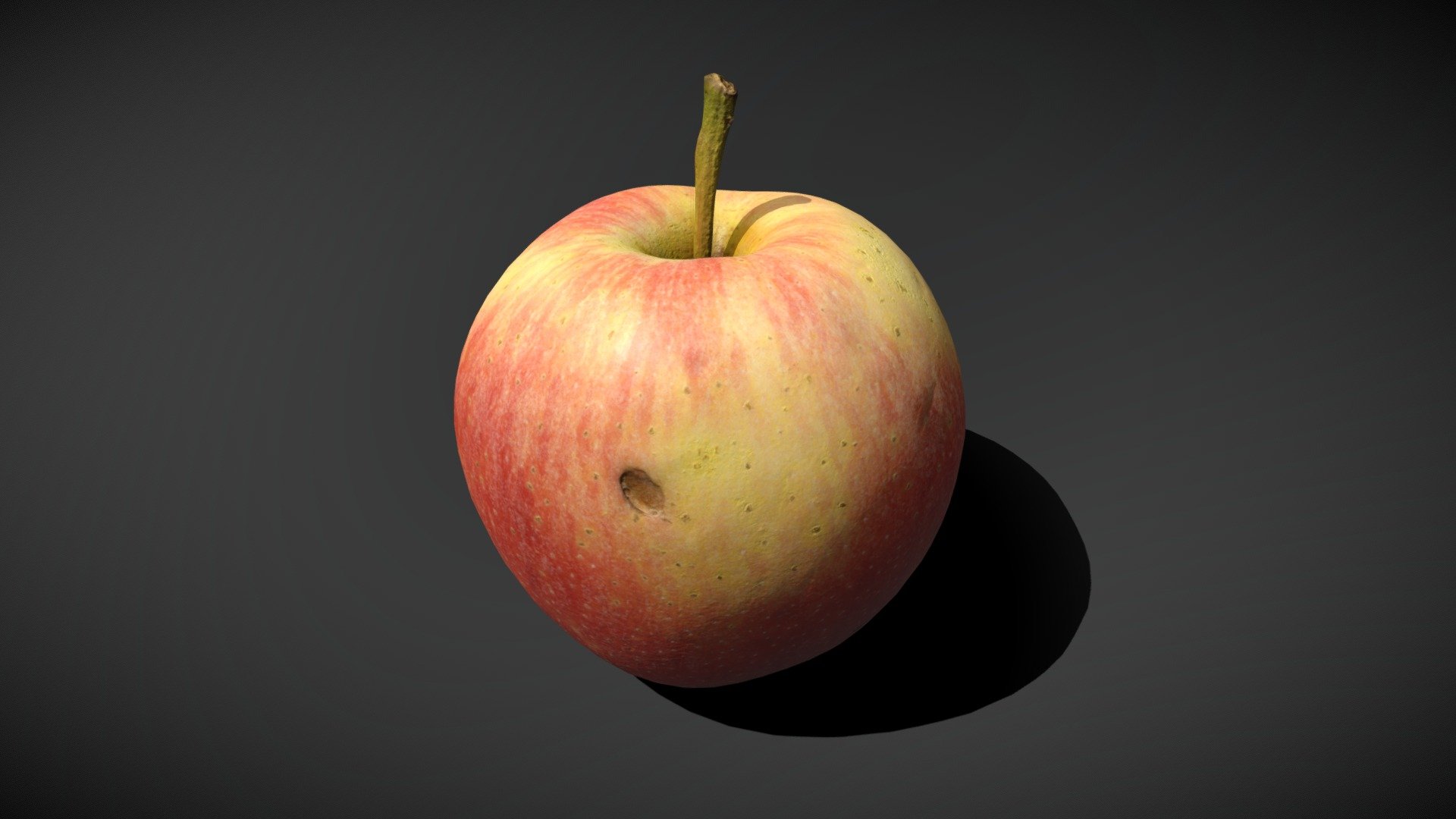 Apple - 3D model by moofactory [c4b8279] - Sketchfab