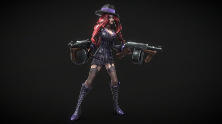 Miss Fortune (Mafia) - League Of Legends 3D Model