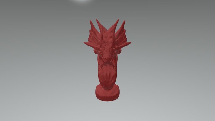Dragon Bust - Sleeper Drake 3D Model
