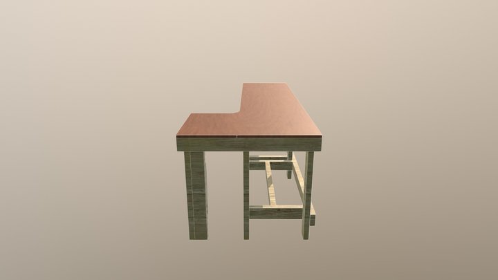 Shed Desk 3D Model
