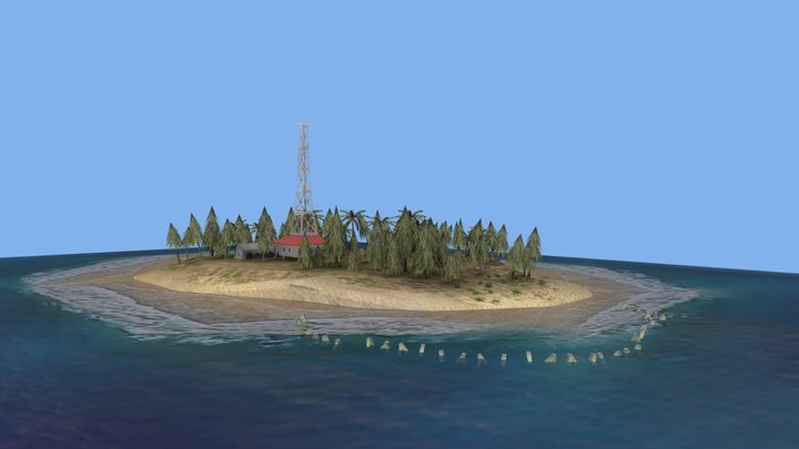 Tikus island  (Pulau Tikus) 3D Model
