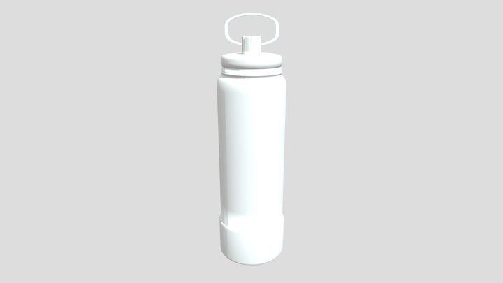 Realistic Object: Water Bottle (Fixed Topology) 3D Model