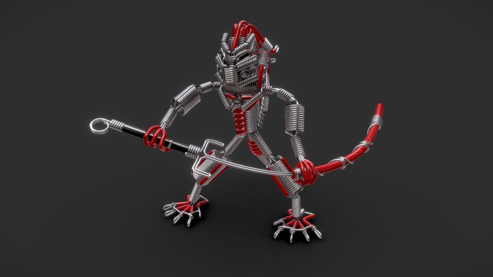 Wired Predator 3D Model