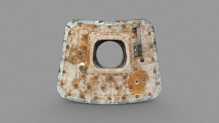 Apollo 11 Command Module Hatch 3D Model