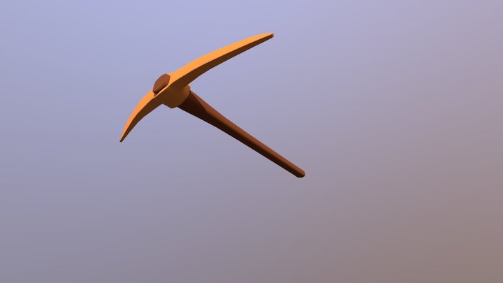 Fantasy Pickaxe 3D Model
