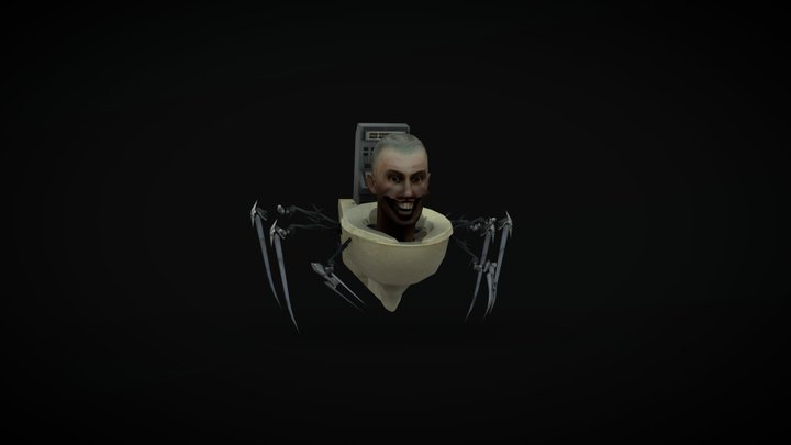 Small Toilet Parasite V2 3D Model