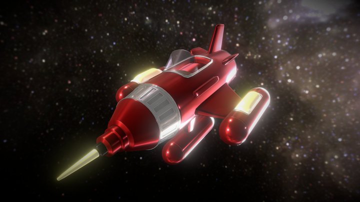 Red Rocket 66 3D Model