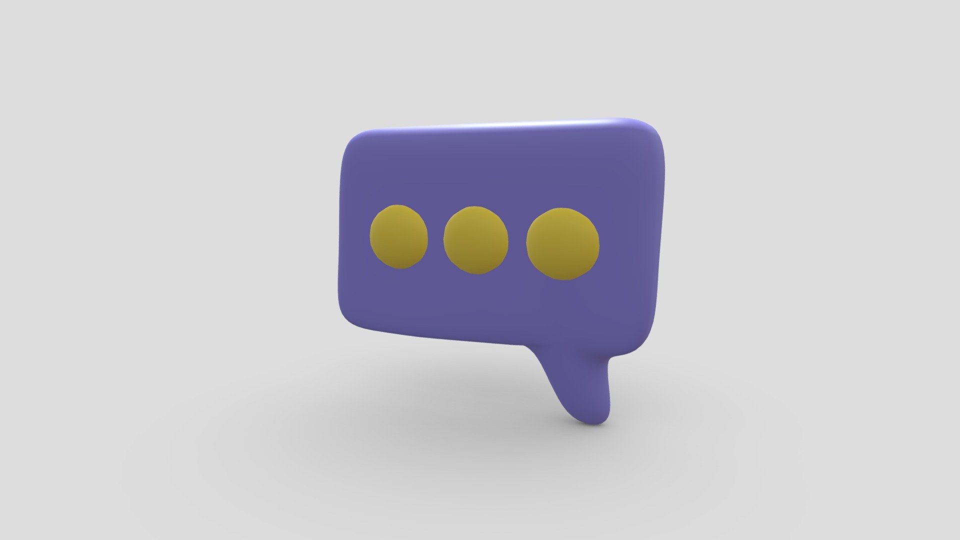 Chat icon 2 / Чат иконка 2 - Download Free 3D model by marishka1611 ...