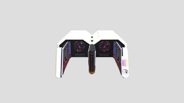 Inflatable Battle Axe Interactive Game 3D Model