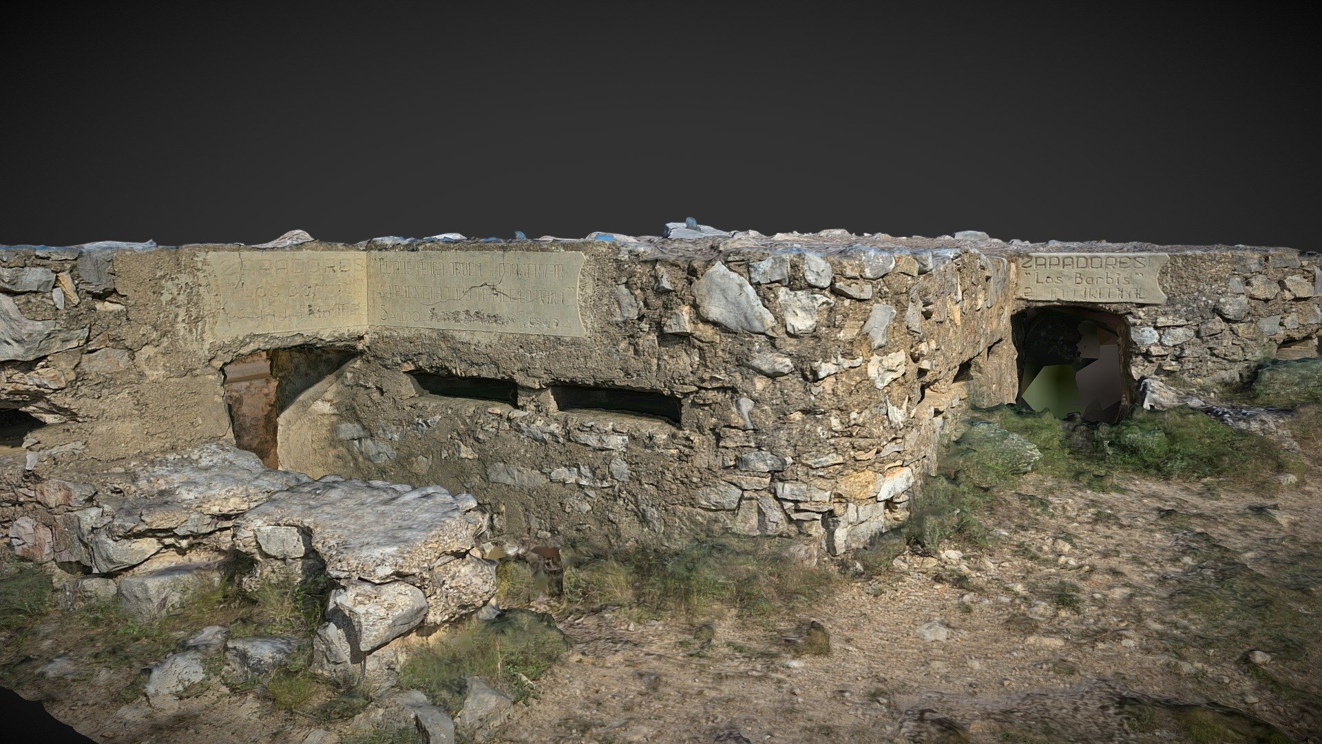 Vestigios De La Guerra Civil - Vértice Parapetos - 3D Model By ...