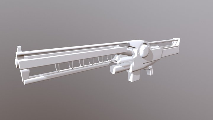 Futuristic Rifle 3D Model
