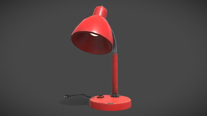 Stylized Desk Lamp 3D Model