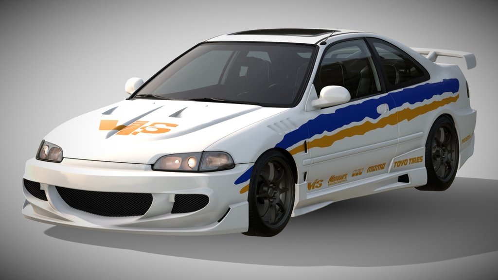 1993 Honda Civic Coupe ViS Racing Fast & Furious