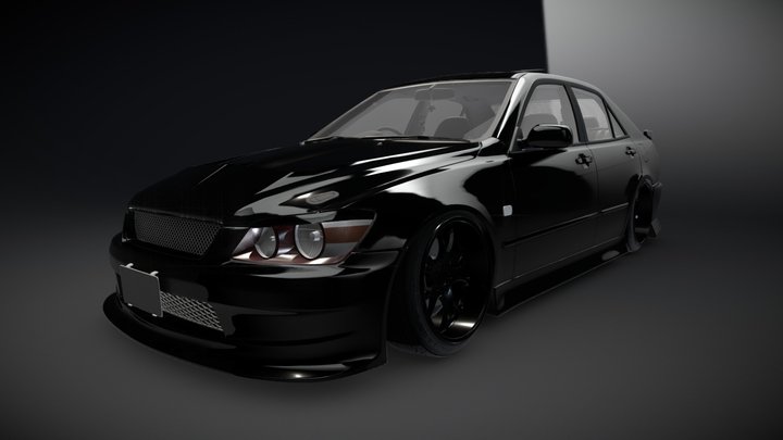 Toyota Altezza SXE10 BDB - GAME/RENDER READY 3D Model